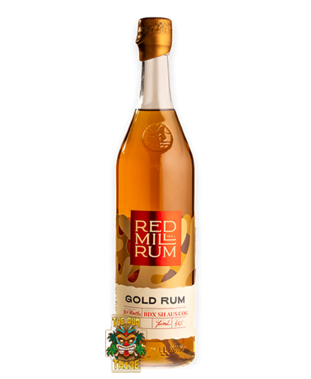 Red Mill Rum Gold Rum Bottle