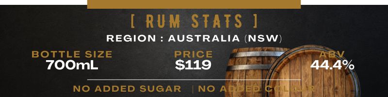 Red Mill Rum Cascading Cask Stats